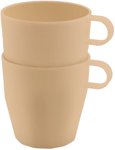 Travellife Nova Campingbeker Vanilla 2 stuks - Melamine vrij - Stapelbaar