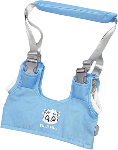 Peuter Wandelharnas - Loopgordel Baby - Leren Lopen - Flexibel Ontwerp - Tot 18 Maanden - Blauw