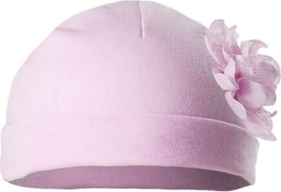 Soft Touch - Baby Mutsje met Lace Bloem - Roze - Mt 62