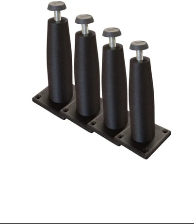 Verstelbare meubelpoten – Set van 4 – Zwart – 150-135mm - Stevig kunststof met metalen stelbout