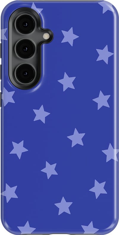 DripCase Hoesje Samsung Galaxy S24 | Sterren Design | Magnetisch Opladen | 2-in-1 Ontwerp | Stars Backcover Blue Moon
