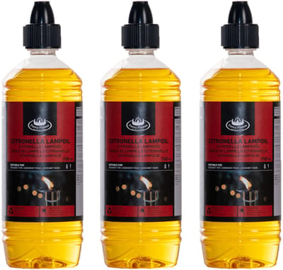 3x stuks bio citronella lampenolie/fakkelolie 750 ml - Anti Muggen