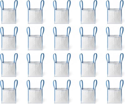 Big Bags - Afvalzakken - Bouwafval Verwerken - Hoge Draagkracht - 20 Stuks 40cm - Wit