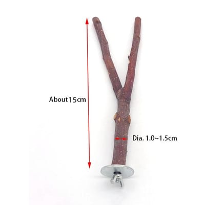 Natuurlijk Hout Huisdier Papegaai Ruw Hout Vork Boomtak Stand Rek Eekhoorn Vogel Hamster Tak Zitstokken Kauw Bijt Speelgoed Huisdier Accessoires Decor white