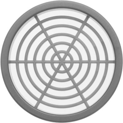 Ventilatierooster Inbouw - Luchtcirculatie Rooster - Meubel Ventilatie - Sleufontwerp Optimaal - Ø 652 mm - Zilvergrijs