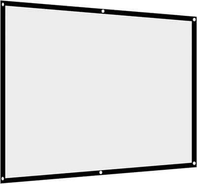 Draagbaar Projectiescherm van Polyester, 60-100 Inch, 4:3 voor Buitenbioscoop en Kampeerfilms, Set van 12