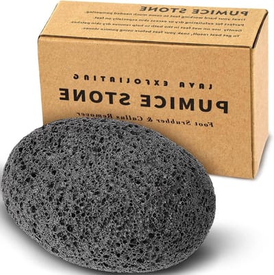 Natuurlijke puimsteen - Voetvijl eelt - Huid verzorgen - Van originele lava - 1 stuk - Grijs
