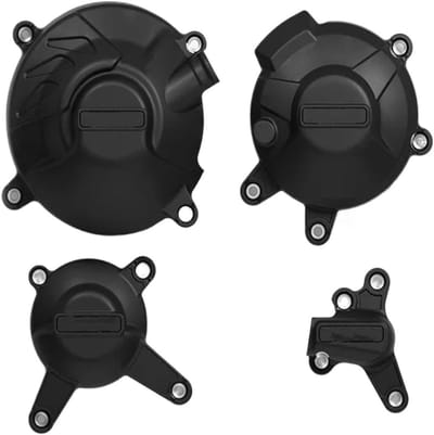 Motor Beschermset - Koppelingsdeksels - Motor Onderdelen - Slagvast Composiet - Set van 4 - Zwart