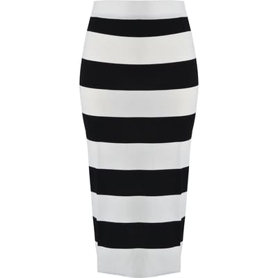 Midi Jersey Rok Dames Mat Fashion