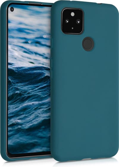 kwmobile telefoonhoesje geschikt voor Google Pixel 4a 5G - Hoesje voor smartphone - Back cover in mat petrol