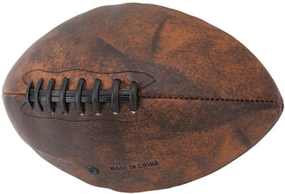 Dailygoods- Rugbybal Maat 9 - PU Materiaal - Comfortabele Grip - Vintage Design - Hoge Kwaliteit - Geschikt voor Training - Sportbal