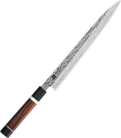 Professioneel Sashimi mes 27cm - 110 laags full Damascus - XinZuo F3 Zhen Series - Enkelzijdig geslepen