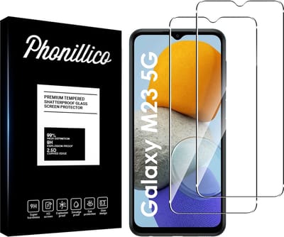 Screenprotector voor Samsung Galaxy M23 5G - 2 stuks Beschermglas van glas Transparante glazen schermbeschermfolie
