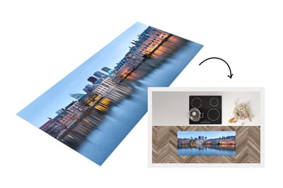 Keukenloper - Loper keuken - Den Haag - Politiek - Water - 120x50 cm - Keukenloper vinyl