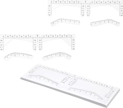 60 Stuks Zelfklevende Wenkbrauwsjablonen - Wegwerp Wenkbrauw Templates voor Precisie en Vormgeving van Wenkbrauwen