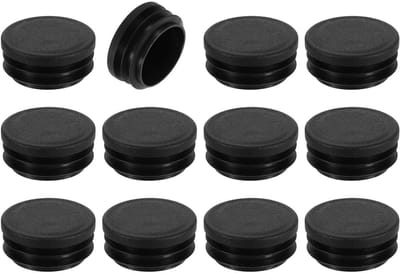 Afdekkappen Rond - Buisdoppen Kunststof - Meubels Beschermen - Slijtvast Polyethyleen - 40 mm - Zwart