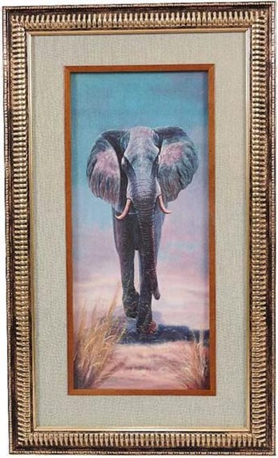Pia Soft Toys - Olifant schilderij 30 cm x 60 cm