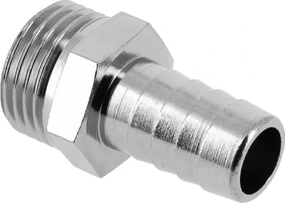 Bonfix Draadfitting Slangpilaar 1/2 x 14 - buitendraad x mm (diameter) - verchroomd