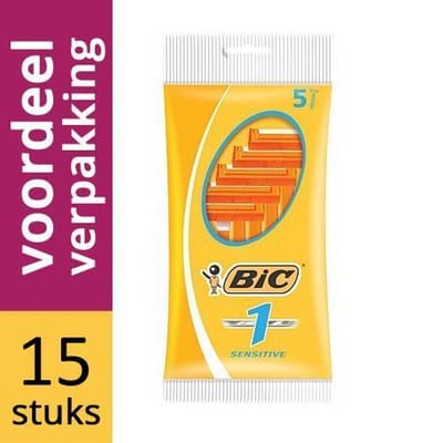 Bic 1 Sensitive Scheermesjes 15 stuks