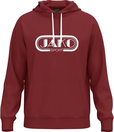 Jako Promo Sweater Met Kap Kinderen - Robijnrood | Maat: 116