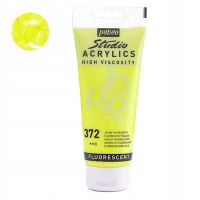 Pebeo Studio Acrylverf 100ml - Fluo Geel