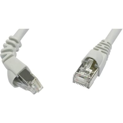 Telegärtner 100008287 RJ45 Netwerkkabel, patchkabel CAT 6A S/FTP 2.00 m Grijs Vlambestendig, Snagless 1 stuk(s)