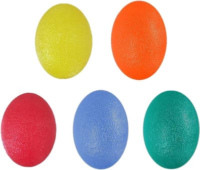Stressballen - Handtherapie ballen - Ontspanning Oefenen - Set van 5 - 5.72 x 4.19 cm - Aquamarijn