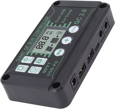 Zonne Laadregelaar - MPPT Regulator - Energie Beheer - Hoge Efficiëntie Tracking - 10A Systeem - Zwart