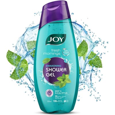 Joy Munt & Eucalyptus Douchegel Body Wash 250 ml Pak van 1 Zeepvrij Veganistisch Voor Alle Huidtypen blue
