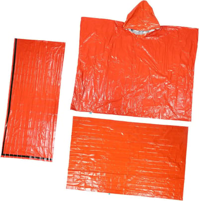 Nood Tent Slaapzak - Overlevingszeil Thermische Tent - Outdoor Noodsituaties - Warmte Isolatie Reflecterend - 240x150cm - Oranje