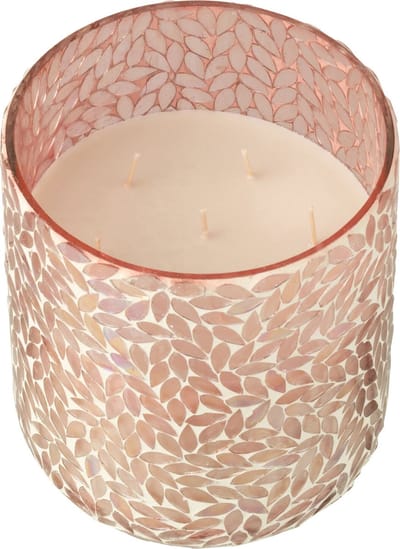 J-Line geurkaars Tender Rose - glas - roze - large - 120U