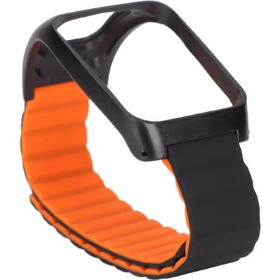 Bracelet de montre magnétique en silicone Bracelet de montre de remplacement Bracelet de montre réglable pour TomTom Runner 2 Type 2 black
