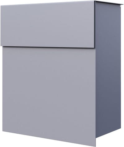 Brievenbus Muur - Postbak - Post Ontvangen - Verborgen Slot - 45x37x18 cm - Grijs Metallic