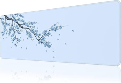 Mouse Pad (800 × 300 × 3 MM) verlengde grote muismat bureaukussen, gestikte randen muispad, niet-slip rubberen basis, toetsenbordkussen, gamingmuiskussen xl.