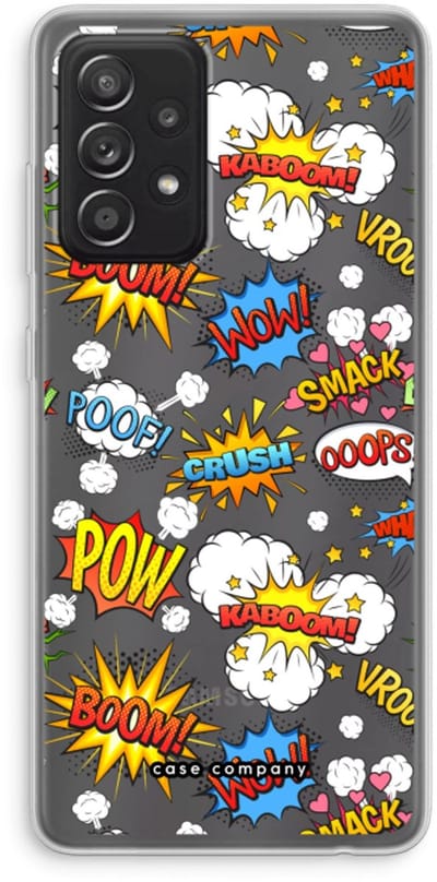 Case Company® - Hoesje geschikt voor Samsung Galaxy A52s 5G hoesje - Pow Smack - Soft Cover Telefoonhoesje - Bescherming aan alle Kanten en Schermrand