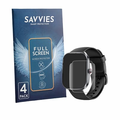 Savvies - Screenprotector voor Soudorv T70 1.91" - Folie Beschermfolie transparant volledig dekking 4 Stuks