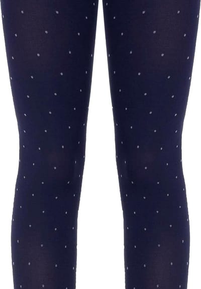 Fashionista kinderenpanty 50-DEN, fijn gestipt, donkerblauw, maat 146-152.