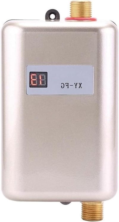 Waterverwarmer - Doorstromer Boiler - Direct Warm Water - LCD Temperatuur Display - 3400W - Roze