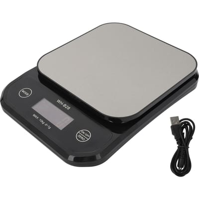 Keukenschaal 0,035oz tot 22,0lb IP7 Waterdicht LCD-display Roestvrijstalen Koffieschaal voor Familie