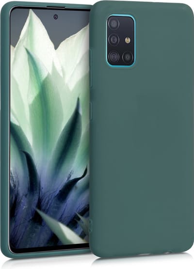 kwmobile telefoonhoesje geschikt voor Samsung Galaxy A51 - Hoesje voor smartphone - Back cover in blauwgroen