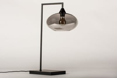 Lumidora Tafellamp 31045 - OSLO - E27 - Zwart - Grijs - Metaal