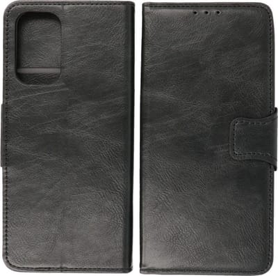 BestCases -  Oppo Reno 5 5G - Find X3 Lite Hoesje - Oppo Reno 5 5G - Find X3 Lite Bookcase Telefoonhoesje - Oppo Reno 5 5G - Find X3 Lite Kaarthouder Portemonnee Hoesje - Kunstleer - Zwart