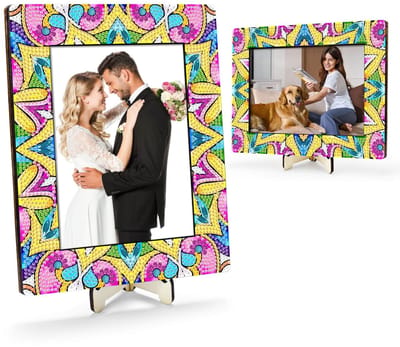 Adorzy Diamond Painting Fotolijsten - 2 Stuks - Diamond Painting Foto - Diamond Painting Volwassenen – Diamond Painting Volledig Pakket