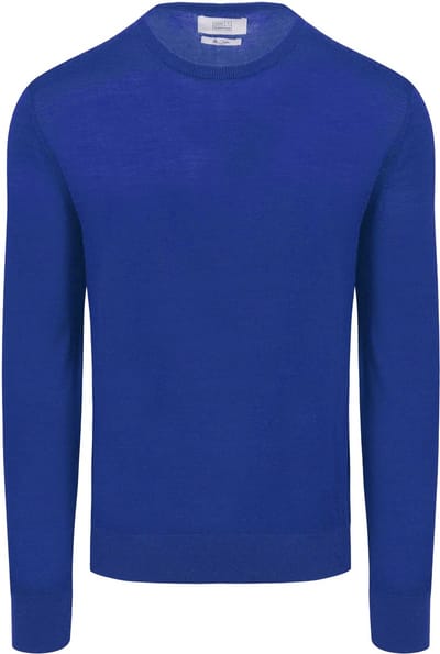 King Essentials The John Pullover Merino Royal Blauw - Maat XXL - Heren - Pullovers