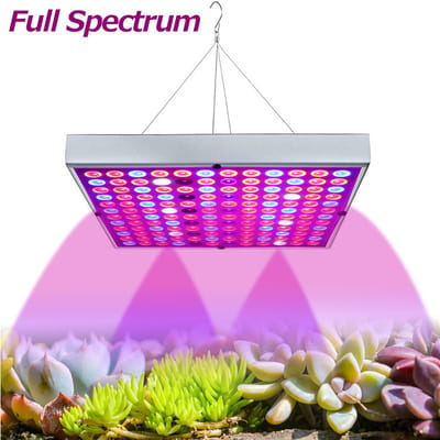 MUPOO Groeilamp Planten – Kweeklamp LED Full Spectrum 25W (75 LED’s) – Energiezuinig, Snelle Warmteafvoer & Eenvoudige Installatie – Voor Balkon, Vensterbank & Kleine Potplanten – Met IR & UV
