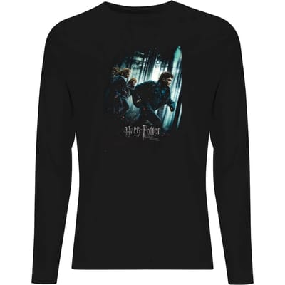 Harry Potter Deathly Hallows Part 1 Unisex Long Sleeve T-Shirt - Black - XXL