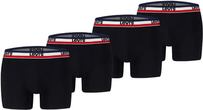 Pack of 4 men's Levis REPEAT LOGO SPW BOXER boxer shorts underwear pants