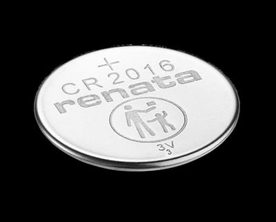 Renata CR2016 - Knoopcelbatterij - Lithium 3V - 87mAh