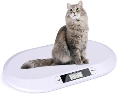 Huisdierenweegschaal Digitaal - Babyweegschaal Kitten - Gewicht Monitoren - Nauwkeurige Hoogtemeting - 32 x 549 cm - Wit