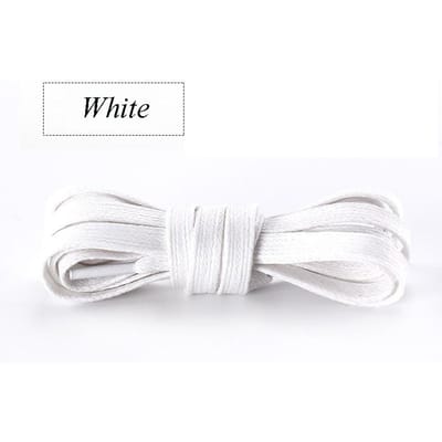 Nieuwe Platte Gewaxte Katoenen Schoenveters Unisex Laarzen Casual Sneakers Schoenveter Lederen Veters Schoenen Laarzen Waterdicht voor Schoenveters 70cm wit